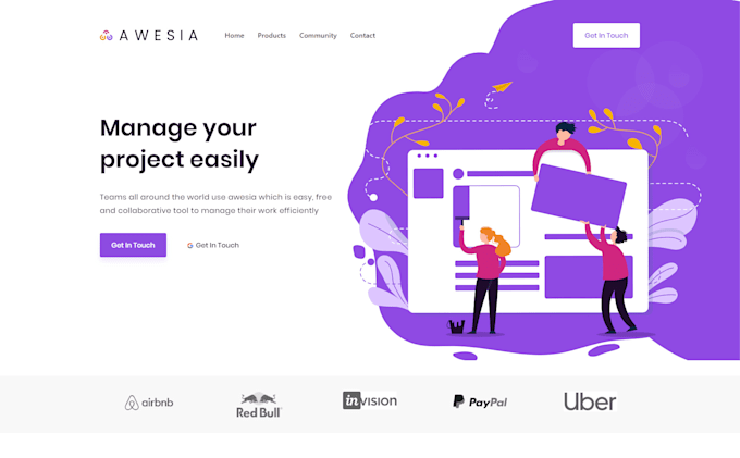 create modern responsive website using html css js bootstrap