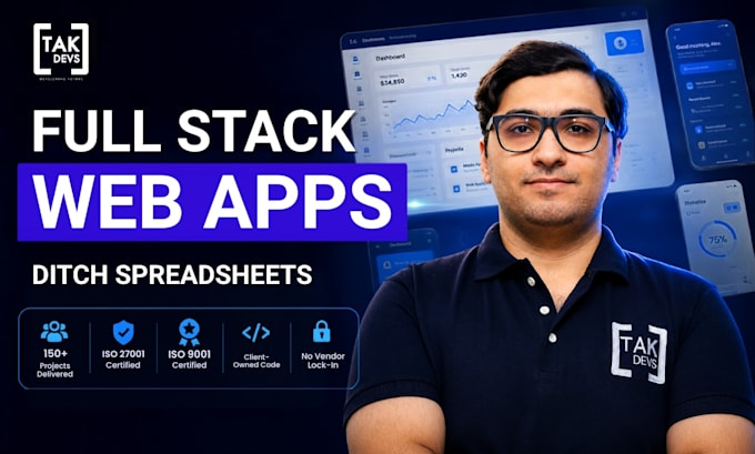 develop full stack web application angular react node js developer