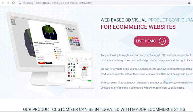 create 3d custom product builder with team order management