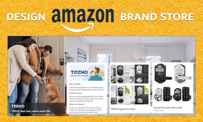 amazon brand story design and an ebc design