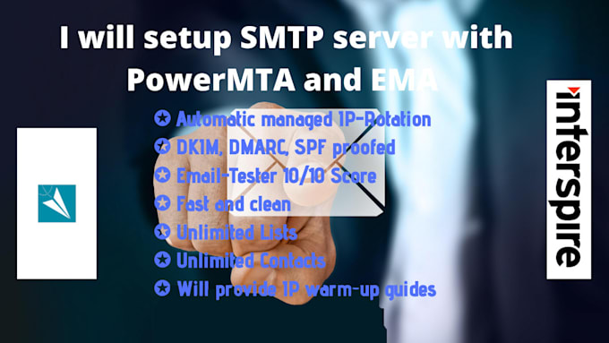 build email SMTP server to send unlimited emails