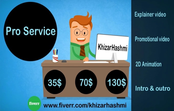 create 2d animation explainer video in 24 hours