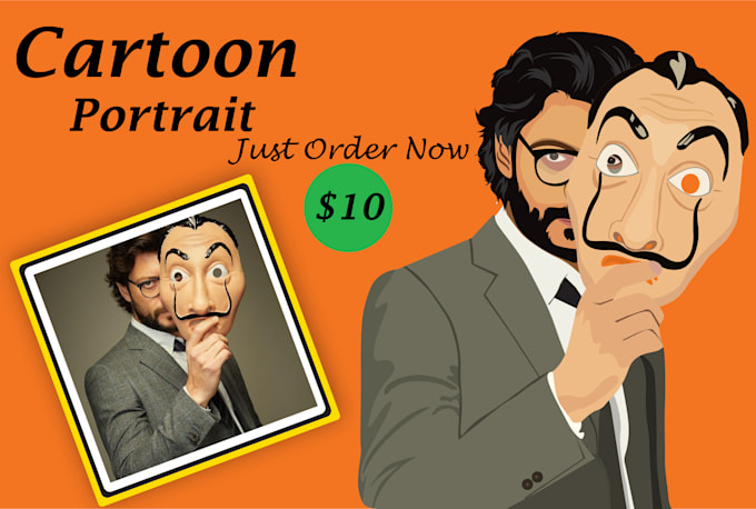 draw a cartoon or vector portrait from your picture