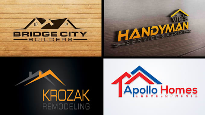 Design Elegant Home Renovation Decor And Handyman Logo By Moobadesigns