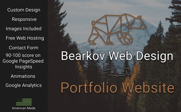 Create a custom portfolio website design by Bearkov | Fiverr