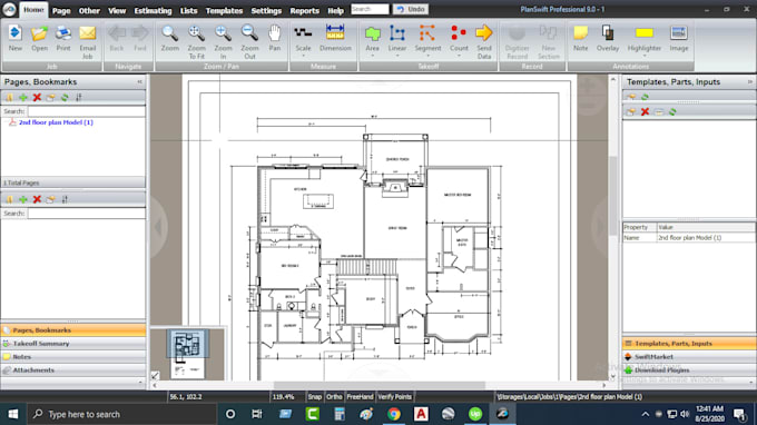 do the materials takeoff and cost estimation