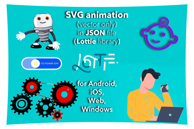 Download Do lottie svg animation as json file for mobile and web ...