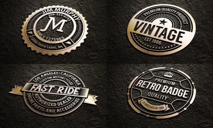 Designkreis, vintage- und abzeichen-logo