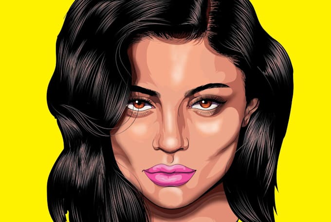 make a high quality vector portrait for you