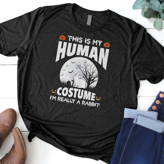 do custom creative and graphic halloween t shirt design