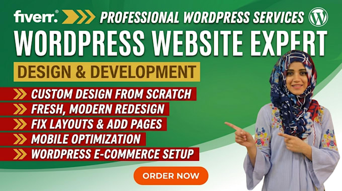 customize and redesign your word press website