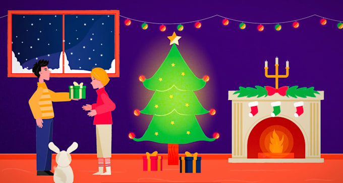 create a custom made happy holidays video