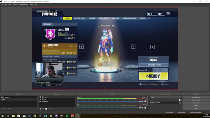 setup obs for professional looking live stream and recording