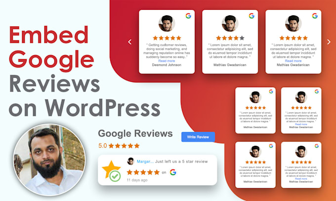 embed your google reviews on wordpress website