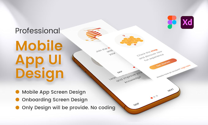 do mobile ui ux design or app ui ux design in figma