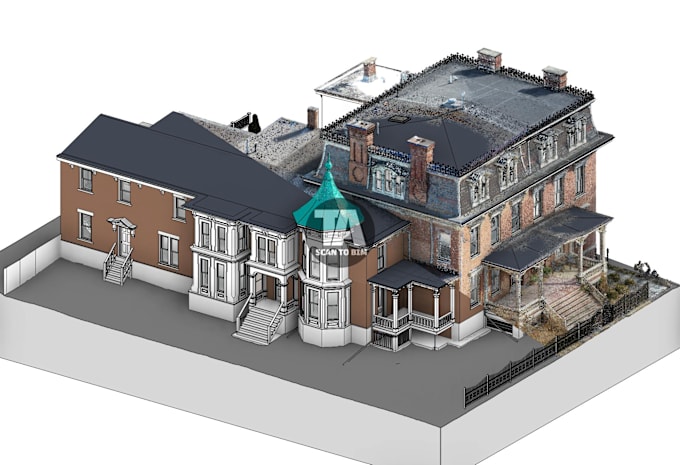 convert point cloud data to 2d, 3d revit, sketchup model