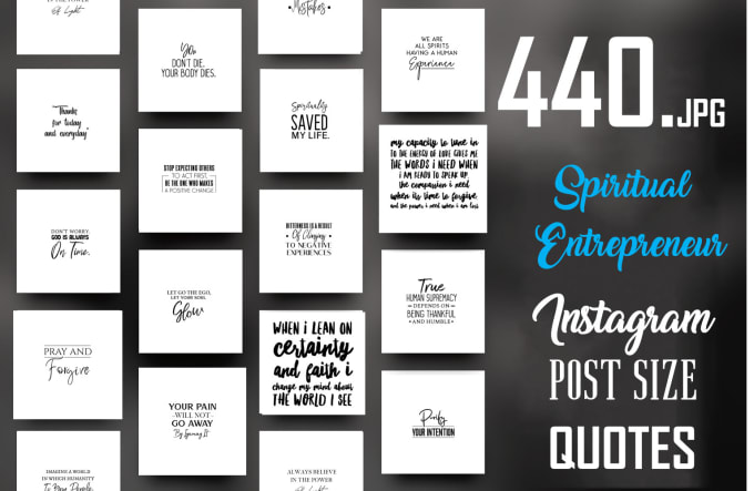 Give You 440 Spiritual Entrepreneur Instagram Quotes By