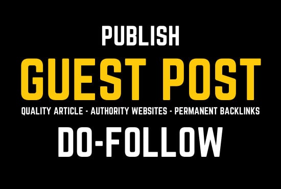 write article and publish guest post on high traffic domain