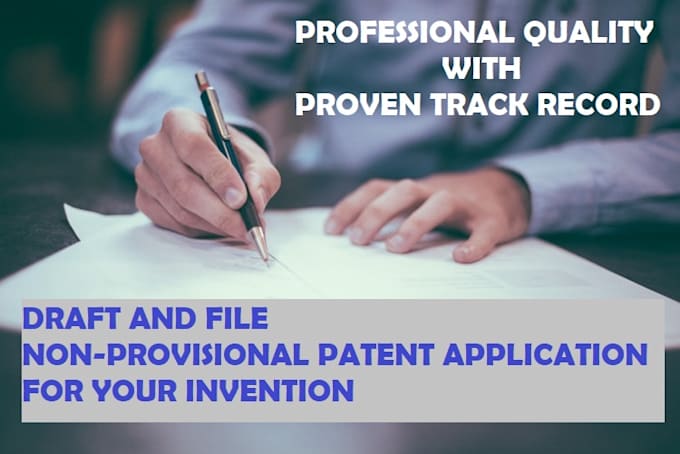 draft and file non provisional or complete patent application