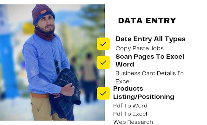 do any type of data entry,web research and copy paste 5 hour