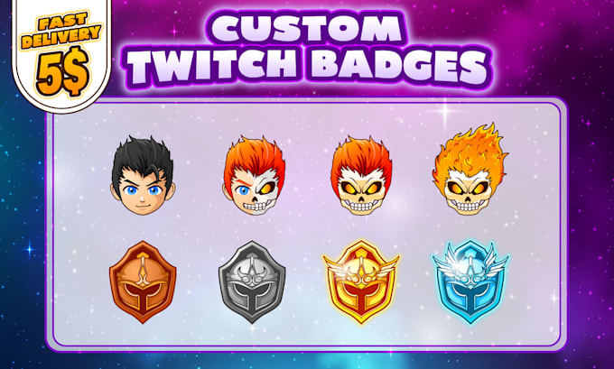 create custom twitch sub badges for streamers