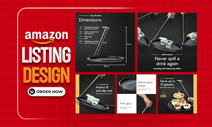 design amazon product listing images within 24 hours