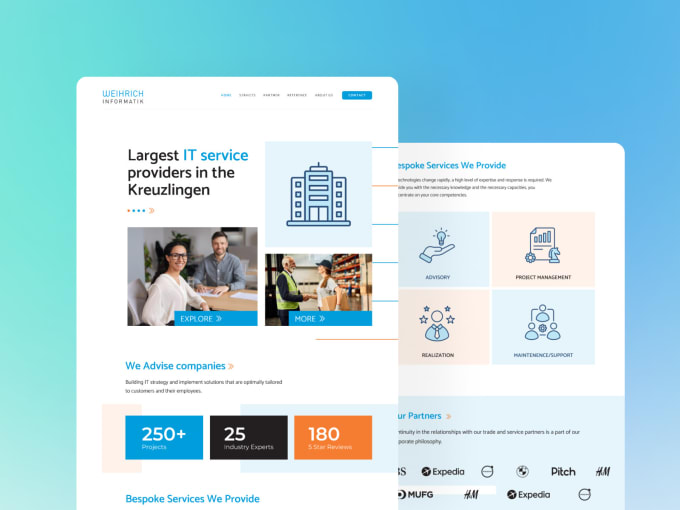 I will design a modern landing page or UI UX design in figma