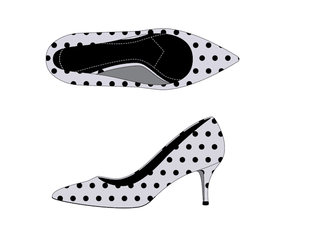 draw technical illustration for shoes or anything