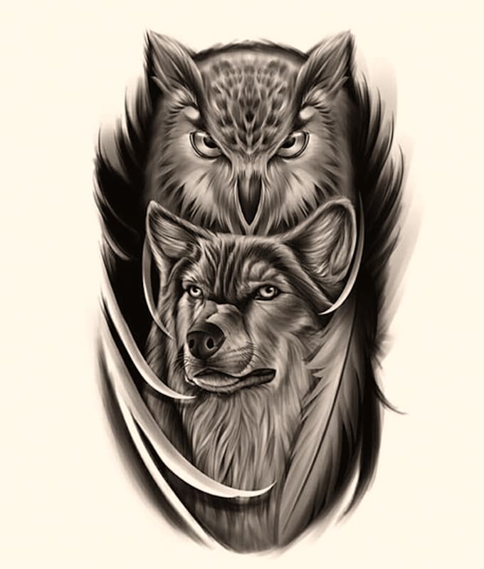 Draw animal tattoo for you by Siusamual | Fiverr