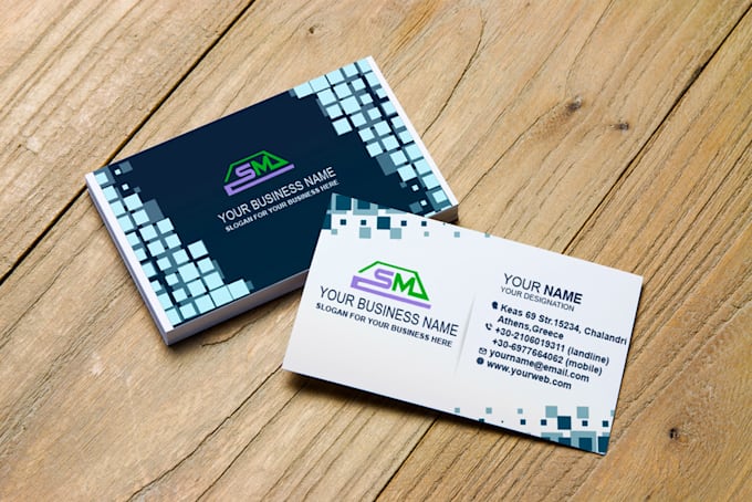create modern business card for your business