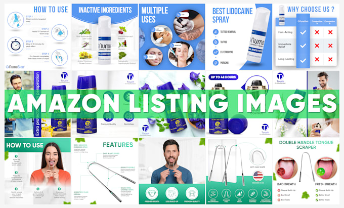 design high converting amazon product listing images, aplus content and ebc