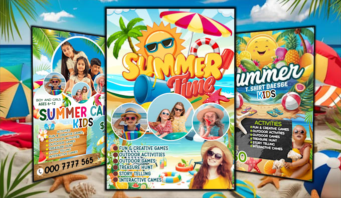 do child care, daycare, summer camp or open house flyer