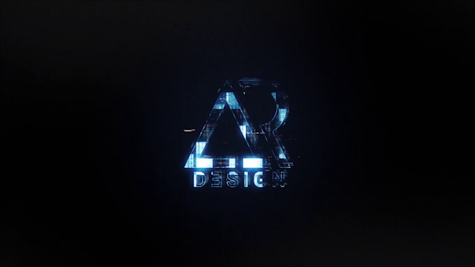 create modern glitch logo reveal