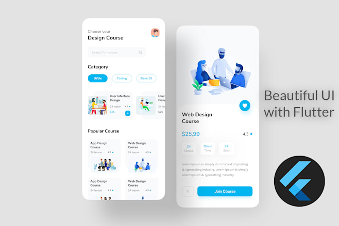 Design flutter apps, bespoke flutter ui, convert figma to flutter by ...