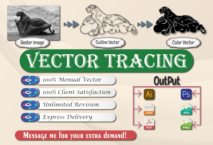 vector tracing, redraw anything raster logo to vector asap