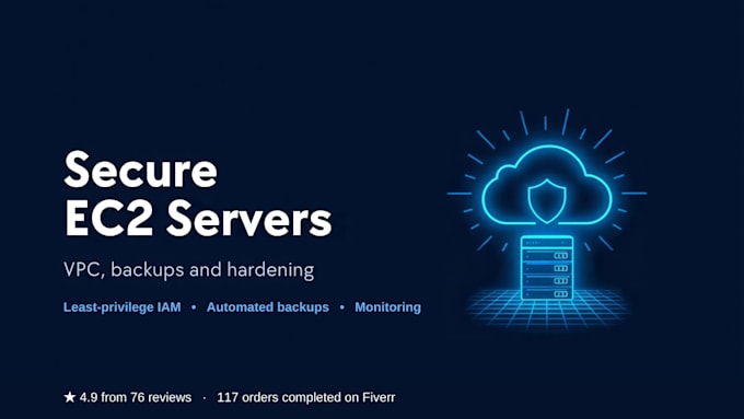 deploy and secure AWS ec2 cloud servers with vpc and backups