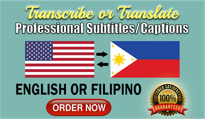 put english, filipino or tagalog subtitles on your video