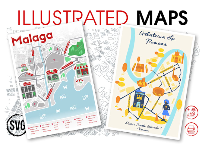 design and illustrate map of any location