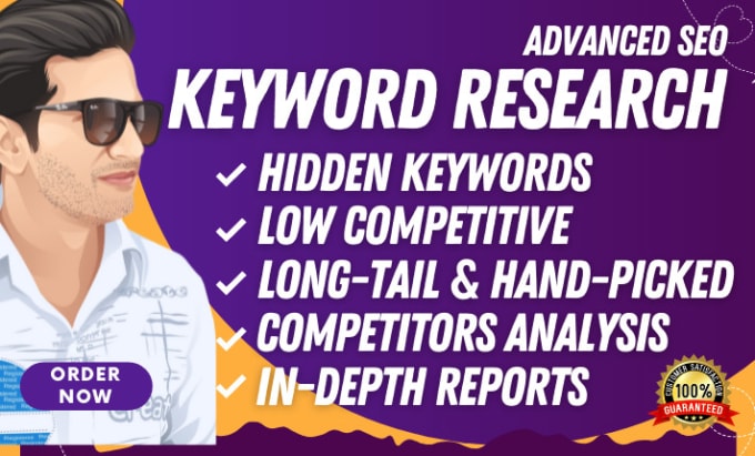 I will do advanced SEO keyword research and competitor analysis
