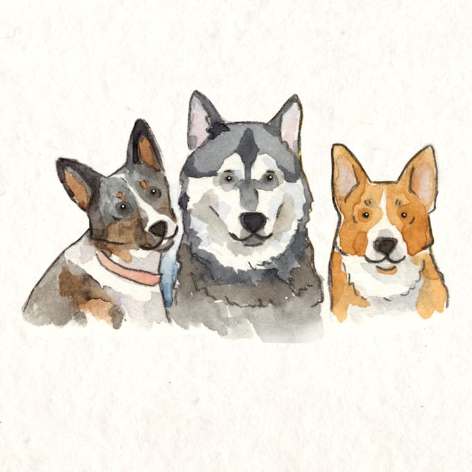 draw a simple watercolor illustration