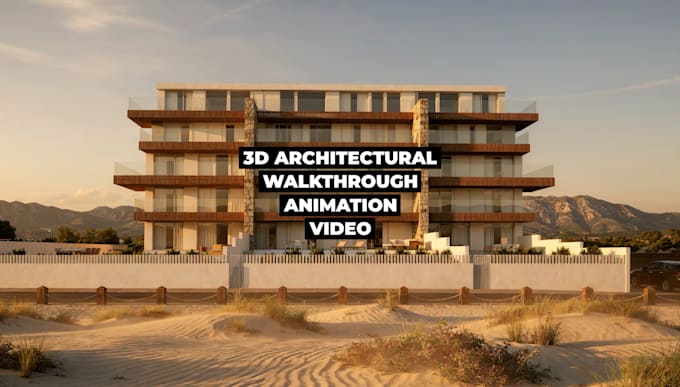 create architectural 3d walkthrough animation video