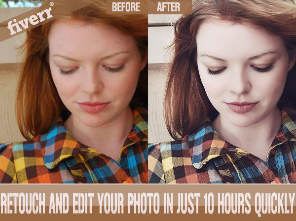 retouch and Edit or change background of your 5 Photos