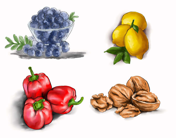 do custom realistic watercolour illustration