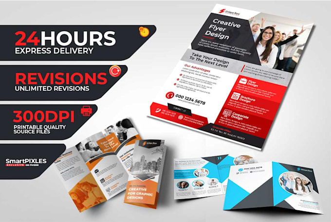do a flyer, postcard, bifold, trifold, brochure design