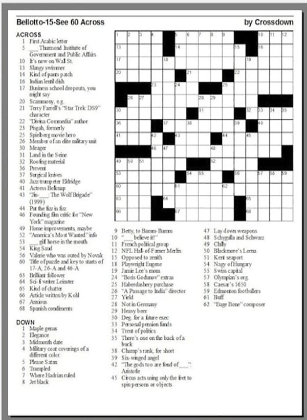 someone to find a job for me crossword clue