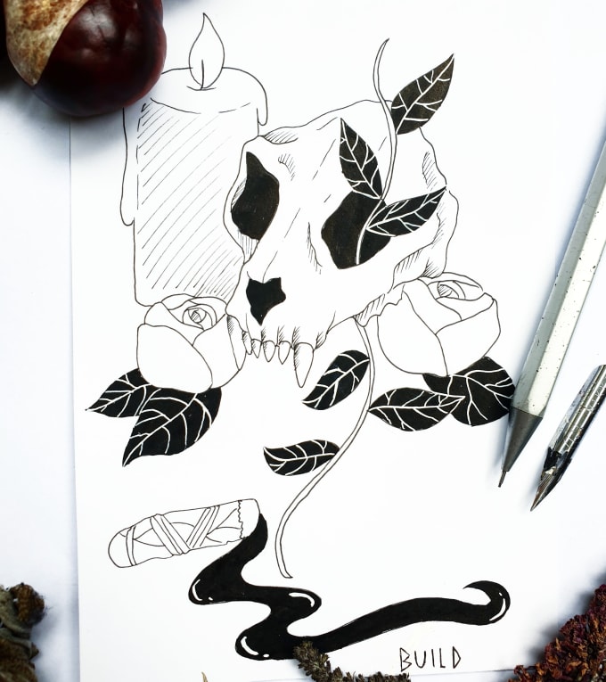 Gothic drawings cheap