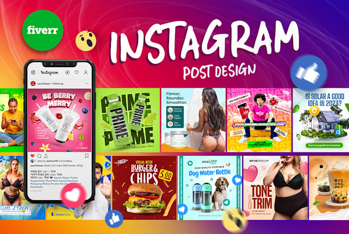 design creative instagram facebook post design