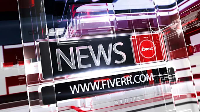 create modern professional news intro