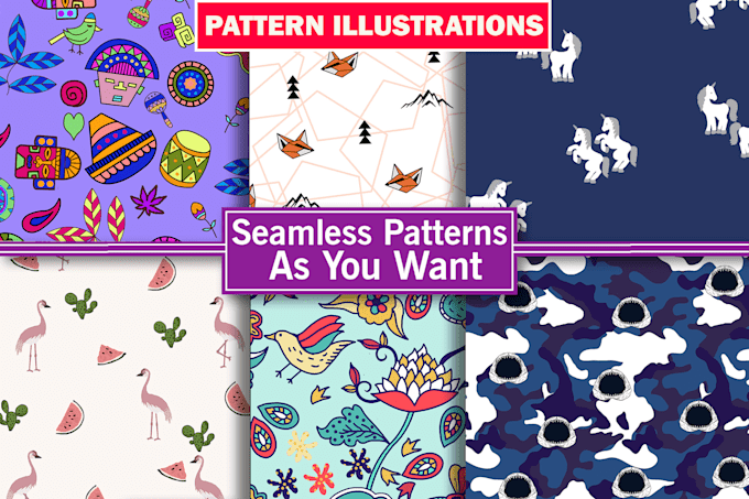 do seamless patterns design for textile fabric