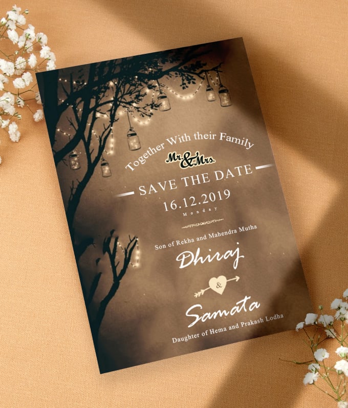 Design custom invitation card by Victorydsindia